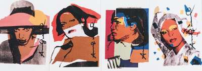 Andy Warhol, 1928-1987, Ladies and Gentlemen, 9 Offset Siebdruck Karten, je mit Filzstift handsign., je ca. 15,2x10,8 cm, Hrsg. Galerie Bischofberger ...