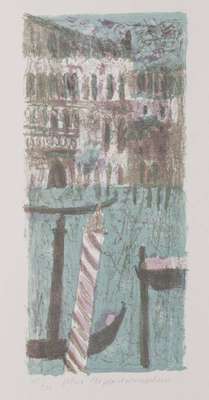 Max Peiffer Watenphul, 1896-1976, Venedig, Blick auf den Canal Grande, 1972, Farblithografie auf Bütten, handsign., num. 305/500, WVZ: Watenphul ...