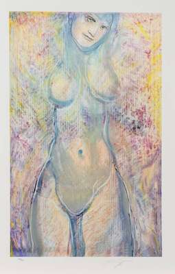 Ernst Fuchs, 1930-2015, Lolita, Farblithografie, handsign., num. 272/300, Blattgr. 61x39,5 cm
