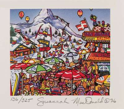 Susannah MacDonald, geb. 1954, Konvolut aus 4 Farbserigraphien, je sign., dat. 96, Auflage 325, Blattgr. 16x19 cm