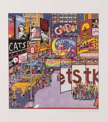 Susannah MacDonald, geb. 1954, Farbserigraphie, handsign., dat. 95, num. 37/325, Blattgr. 49,5x46,5 cm