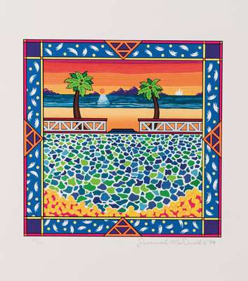 Susannah MacDonald, geb. 1954, Farbserigraphie, handsign., dat. 98, num. 63/325, Blattgr. 48x48 cm