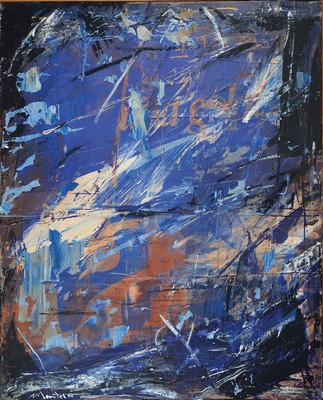 Walter Montel, geb. 1941 in Bozen, Öl/Lwd, sign., dat. 95, ca. 101,5x81,5 cm
