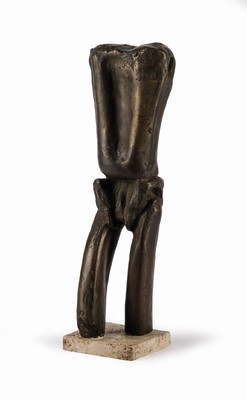 wohl Helmut Lander, Bronzeskulptur , unsign., H. ca. 41,5 cm