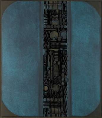 Josef Povazan, 1932-1992, Struktorno Brun, Mischtechnik auf Holz, verso sign., betitelt, ca. 74x64 cm