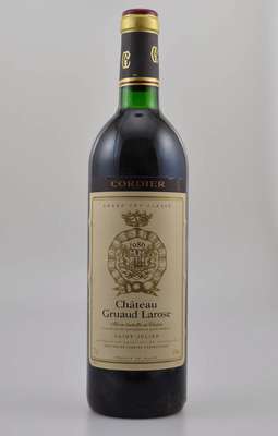 3 Flaschen 1986 Chateau Gruaud Larose, Saint-Julien, Grand Cru Classe, je ca. 75 cl, 12,5 % Vol., Füllstände: ca. top shoulder bis into neck, gute ...