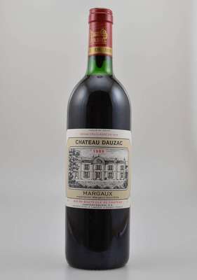 3 Flaschen 1989 Chateau Dauzac, Margaux, je ca. 75 cl, 12,5 % Vol., Füllstände: je ca. top shoulder, gute Erhaltungszustände, unverkostet