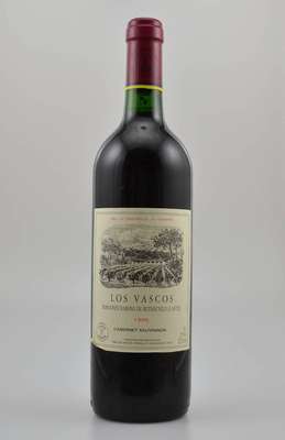 12 Flaschen 1995 Los Vascos, Domaines Barons de Rothschild (Lafite), je ca. 75 cl, 12,5 % Vol., Füllstände: top shoulder bis into neck , sehr gute ...