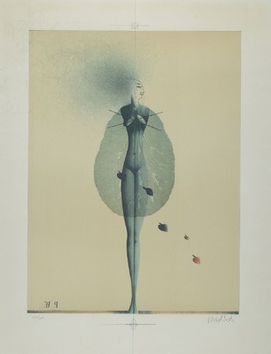 Paul Wunderlich, 1927 Eberswalde - 2010 Saint-Pierre-de-Vassols, Farblithographie, handsigniert und num. 143/200, ca. 59x50cm, u.Gl., R.