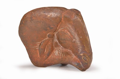Gernot Rumpf, geb. 1941 Kaiserslautern, Bronzeskulptur, Steinbock, signiert, ca. 6.5 x 8 x 8 cm
