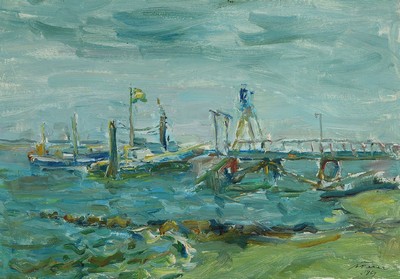 Albert Feser, 1901 Öjendorf - 1993 Hamburg, Studium an der Landeskunstschule Hamburg, seit 1949 schloss er sich mit den Malern Fritz Düsiong, Adolf ...