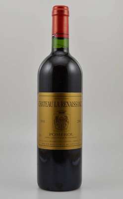 12 Flaschen 2000er Chateau La Renaissance, Pomerol, je ca. 75 cl, 12,5 % Vol., Füllstände: je ca. into neck, hervorragende Erhaltungszustände, ...