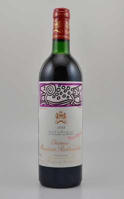 1 Flasche 1988 Chateau Mouton Rothschild, Pauillac, Premier Grand Cru Classe, ca. 75 cl, 12,5 % Vol., Füllstand: ca. top shoulder, sehr guter ...
