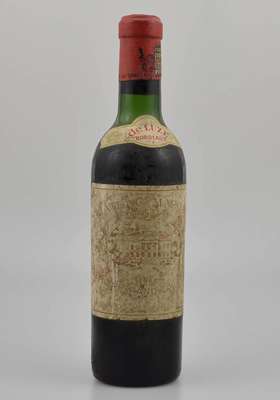 1 seltene Flasche 1964 Chateau Margaux, Margaux, Premier Grand Cru Classe, ca. 0,375 L, Füllstand: ca. upper mid shoulder, Etikett stärker ...