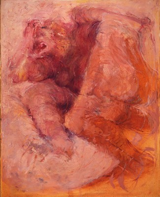Kramer, deutscher Künstler des 20. Jh., Abstrakte Komposition, Öl/Lwd, mittig unten signiert und datiert 65 ca. 100x80cm