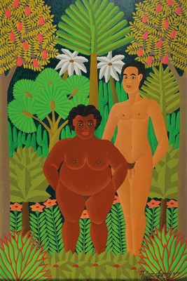 Salnave Philippe Auguste, 1908 Saint-Marc/Haiti-1989, war Rechtsanwalt und begann erst mit 51 Jahren mit der Malerei am Centre d´Art in Port au ...