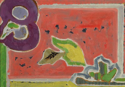 Albert Wigand, 1890-1978, Mischtechnik, Gouache und Collage, unsigniert, vom Künstler direkt erhalten, ca. 25x35cm, R.