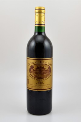 5 Flaschen 1996 Chateau Batailley, Pauillac, Grand Cru Classe, je ca. 75 cl, 12,5 % Vol., Füllstände: je into neck, Etiketten z.T. l besch., ...