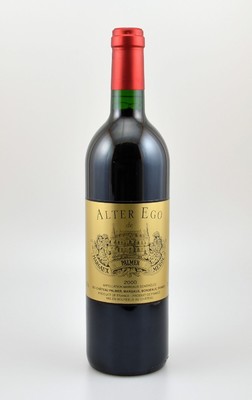 5 Flaschen 2000er Alter Ego de Palmer, Margaux, 2. Wein von Ch. Palmer Margaux, je ca. 75 cl, 13 % Vol., Füllstände: je into neck, sehr gute ...