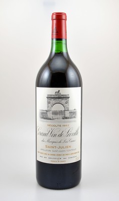 1 Magnumflasche 1982 Chateau Leoville-Las Cases, Grand Vin de Leoville, Saint-Julien, ca. 150 cl, Füllstand: ca. into neck, guter Erhaltungszustand, ...