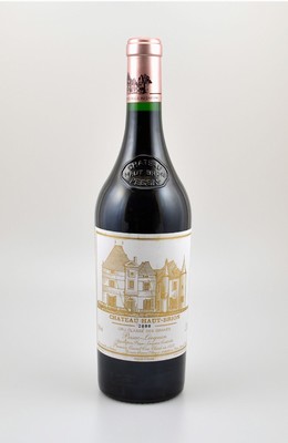 1 Flasche 2000er Chateau Haut Brion, Pessac-Leognan, Premier Grand Cru Classe, 75 cl, 13,5 % Vol., Abstand zwischen Kapsel und Wein: ca. 0,5 cm, sehr ...