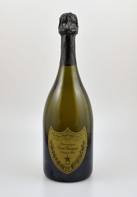 1 Flasche 2000er Dom Perignon Brut, 75 cl, 12,5 % Vol., Abstand zwischen Flaschenboden und Champagner: ca. 1 cm, sehr guter Erhaltungszustand, ...