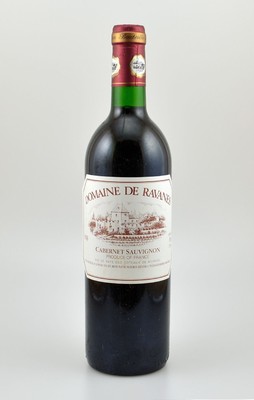 12 Flaschen 1988 Domaine de Ravanes, Cabernet Sauvignon, je ca. 75 cl, 12,5 % Vol., Füllstände: top shoulder bis into neck, unverkostet, in OHK, ...
