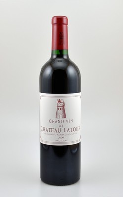 1 Flasche 2000er Chateau Latour, Pauillac, Premier Grand Cru Classe, 75 cl, 13 % Vol., Füllstand: into neck, hervorragender Erhaltungszustand, im ...