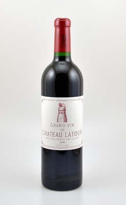 1 Flasche 2000er Chateau Latour, Pauillac, Premier Grand Cru Classe, 75 cl, 13 % Vol., Füllstand: into neck, hervorragender Erhaltungszustand, im ...