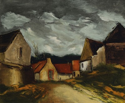 Maurice Vlamninck, 1876-1958, Konvolut aus 3 Farblithografien, unsign., betitelt, PP gr. 40x50
