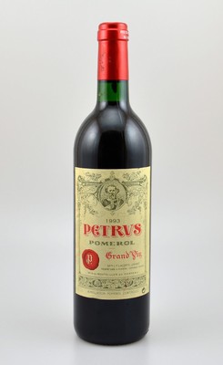 1 Flasche 1993 Petrus, Pomerol, ca. 75 cl, 13,5 % Vol., Füllstand: ca into neck, guter Erhaltungszustand, unverkostet, sehr selten auf dem Markt, ...