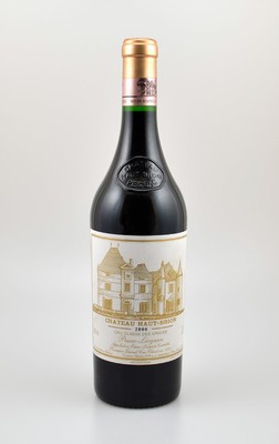 1 Flasche 2000er Chateau Haut Brion, Pessac-Leognan, Premier Grand Cru Classe, ca. 75 cl, 13,5 % Vol., Füllstand: ca. high fill, sehr guter ...