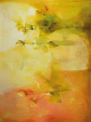 Konstantin Grabowski, geb. 1965 Sibirien, Rosen, Acryl auf Lwd, ca. 74x100cm, R.