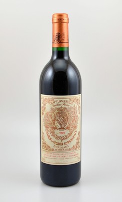 1 Flasche 1989 Chateau Longueville Baron de Pichon Longueville, Pauillac-Medoc, ca. 75 cl, 13 % Vol., Füllstand: ca. into neck, unverkostet, ...