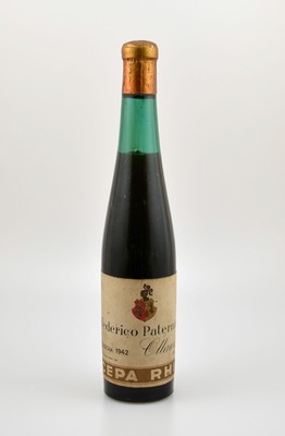 1 Flasche 1942 Federico Paternina Ollauri Gran Reserva, Rioja, ca. 0.375 L, Abstand zwischen Kapsel und Wein: ca. 4,5 cm, unverkostet, sammelwürdig