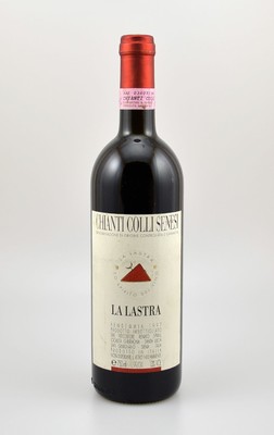 5 Flaschen 1997 La Lastra Chianti Colli Senesi, je ca. 75 cl, 13 % Vol., Füllstände: je ca. top shoulder, gute Erhaltungszustände, unverkostet