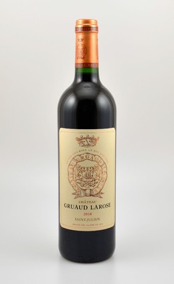 9 Flaschen 2010 Chateau Gruaud Larose, Saint-Julien, je ca. 75 cl, 14 % Vol., Füllstände: je ca. into neck, sehr gute Erhaltungszustände, ...