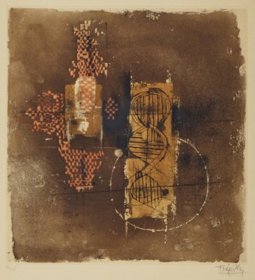 Johnny Friedländer, 1912-1992, 2 Farblithographien, 1x handsigniert und num. 59/135, leicht gebräunt, ca. 30x27.5cm, PP, u.Gl., R. ca. 59x53cm; 1x ...