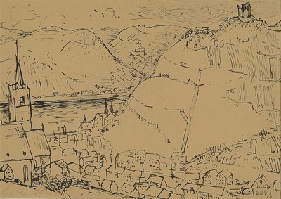 Carla Brill, 1906 - 1994, Studium an der Städelschen Kunstschule, Meisterschülerin von Max Beckmann, Rom preis der Preußischen Akademie, hier ...