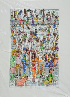 James Rizzi, 1950-2011, Iceday, 3D-Konstruktion, handsign., num. 3/250, dat. 88, ca. 35,5x26 cm, inkl. Zertifikat