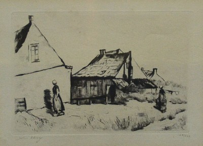Lesser Ury, 1861-1931, Radierung, handsigniert, num. XX/XXV, ca. 11.5x17cm, PP, u.Gl., R.