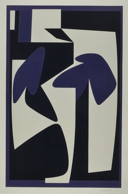Viktor Vasarely, 1908-1997, Abstrakte Komposition, Farblithographie, handsign., bez.: E.A.I., ca. 65x42cm, PP, u.Gl., R. 87x66.5cm