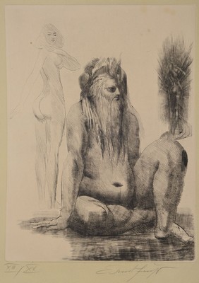 Ernst Fuchs, 1930 Wien-2015, Radierung, handsigniert, num. XIII/XX, 34.5x26cm
