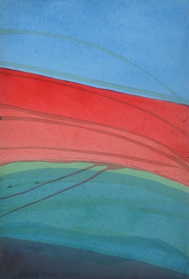 Willibrord Haas, geb. 1936, Aquarell, handsigniert und dat. 1983, ca. 72x49cm, u.Gl., 90x70cm