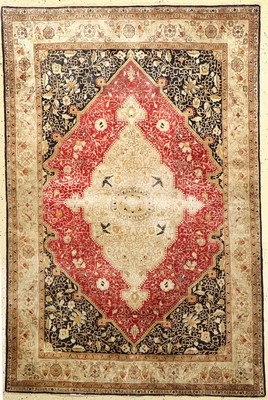 Ghom Seide, Persien, ca. 50 Jahre, reine Naturseide, ca. 164 x 109 cm, EHZ: 4