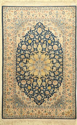 Esfahan fein, Persien, ca. 50 Jahre, Korkwolle mit Seide, ca. 167 x 109 cm, EHZ: 3