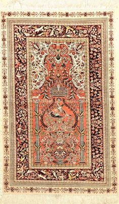 China Seide, ca. 40 Jahre, reine Naturseide, ca. 124 x 77 cm, EHZ: 2