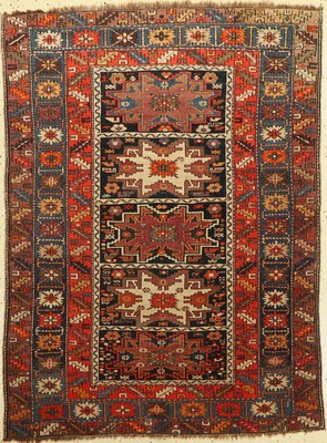 Schirwan antik, Kaukasus, um 1920, Wolle auf Wolle, ca. 148 x 112 cm, EHZ: 3