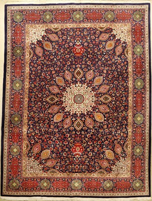 Täbriz alt (Sheik-Safi Design), Persien, ca. 60 Jahre alt, Korkwolle, ca. 399 x 299 cm, EHZ: 2 (fachkundig gereinigt).
