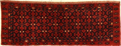 Ersari "Torba" antik, Turkmenistan, Ende 19.Jhd.,, Wolle auf Wolle, ca. 108 x 40 cm, EHZ: 2-3